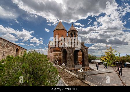 Khor Virap, Armenien - 13. April 2023: Panoramablick auf das Kloster Khor Virap in Armenien Stockfoto