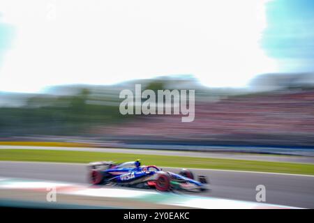 Yuki Tsunoda aus Japan fährt das (22) Visa Cash App RB Formel 1 Team VCARB 01 während der Formel 1 - Pirelli Gran Premio d'Italia 2024 - Rennen, Formel 1 Meisterschaft in Monza, Italien, 01. September 2024 Stockfoto