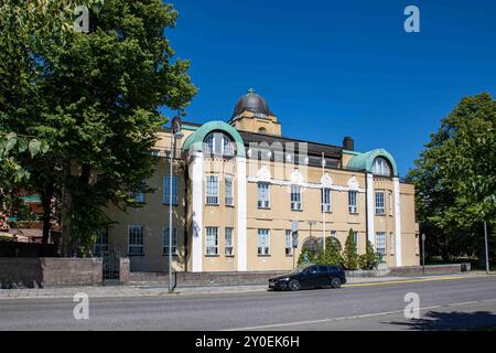 Villa ENSI im Jugendstil, ein Haus für Senioren, entworfen von Selim A. Lindqvist und 1912 fertiggestellt, in Eira, Helsinki, Finnland Stockfoto