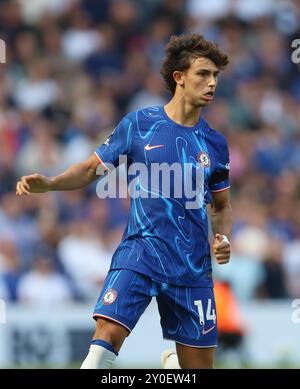 Joao Felix von Chelsea. - Chelsea V Crystal Palace, Premier League, Stamford Bridge Stadium, London, Großbritannien - 1. September 2024. Nur redaktionelle Verwendung – es gelten Einschränkungen für DataCo. Stockfoto