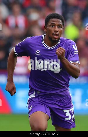 Sheffield, Großbritannien. September 2024. Yasser Larouci von Watford während des SKY Bet EFL Championship Matches in der Bramall Lane, Sheffield, England, Großbritannien am 1. September 2024 Credit: Every Second Media/Alamy Live News Stockfoto