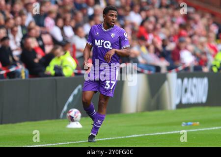 Sheffield, Großbritannien. September 2024. Yasser Larouci von Watford während des SKY Bet EFL Championship Matches in der Bramall Lane, Sheffield, England, Großbritannien am 1. September 2024 Credit: Every Second Media/Alamy Live News Stockfoto