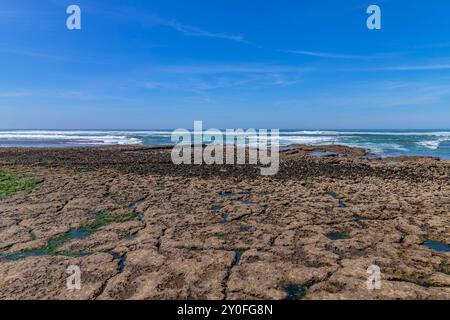 Praia do sul Beach, Ericeira, Sintra, Lissabon Küste, Portugal Stockfoto