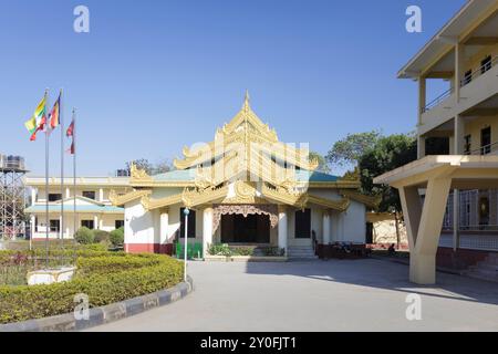 Goldener Tempel von Myanmar, Lumbini, Nepal Stockfoto