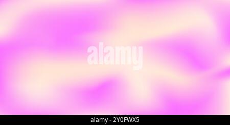Flüssiges Aquarell Frühlingsvibes weicher flüssiger cremiger Hintergrund. Verschwommener Hintergrund mit leuchtend rosa Gelb. Stock Vektor