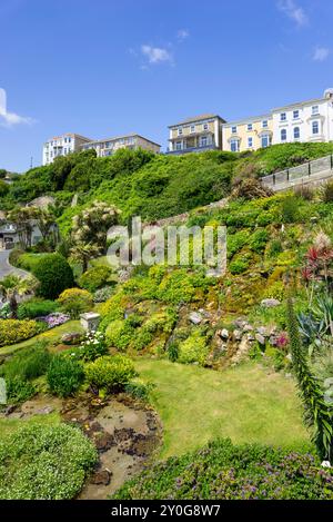 Isle of Wight Ventnor - Ventnor Cascade Gardens auf Shore Hill Ventnor Isle of Wight England Großbritannien GB Europa Stockfoto