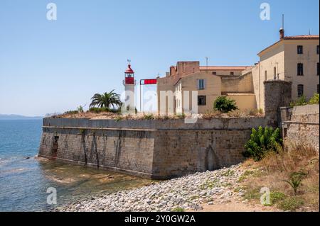 Zitadelle am Hafen von Ajaccio in Corisca. Stockfoto