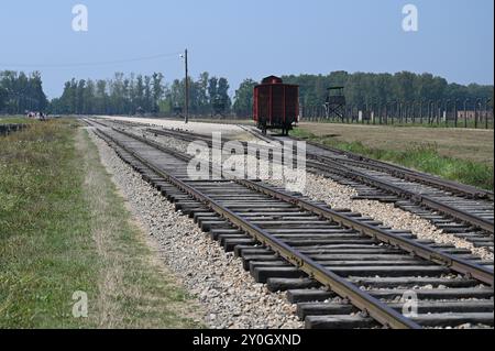 Auschwitz II-Birkenau bei Krakau in Polen. Stockfoto