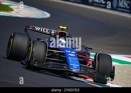 Monza, Italien. 30. August 2024. Franco Colapinto aus Argentinien fuhr den (43) Williams Racing während des FP1 der Formel 1 Pirelli Gran Premio d’Italia 2024 am 30. August 2024 in Monza, Italien. Quelle: Luca Rossini/E-Mage/Alamy Live News Stockfoto