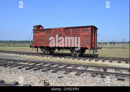 Auschwitz II-Birkenau bei Krakau in Polen. Stockfoto