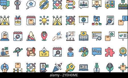 Symbole für Produktpräsentationen hochwertige Vektorsymbole mit editierbarer Kontur. Ideal für professionelle und kreative Projekte. Stock Vektor