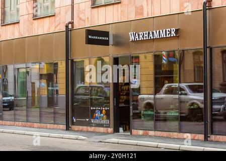 Göteborg, Schweden - 20. september 2019: Ladenfront eines Warhammer-Ladens. . Stockfoto