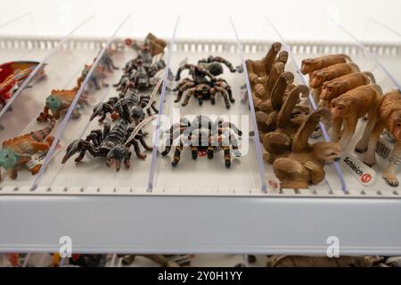 M?lndal, Schweden - 13. Juli 2022: Schleich Skorpione Spinnen und Faultiere zum Verkauf. Stockfoto