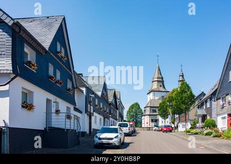 Winterberg: Kirche St. Jakobus im Sauerland, Nordrhein-Westfalen, Nordrhein-Westfalen, Deutschland Stockfoto