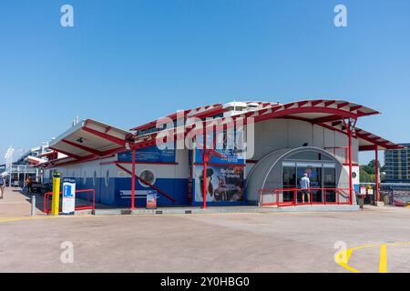 RFDS Darwin Tourist Facility, Stokes Hill Wharf, Darwin Waterfront Precinct, Stadt Darwin, Northern Territory, Australien Stockfoto