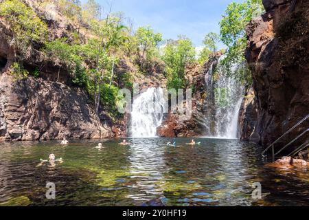 Florence Falls Waterhole, Litchfield National Park, Litchfield Park, Northern Territory, Australien Stockfoto