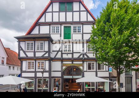 Lippstadt: Fachwerkhaus in Nordrhein-Westfalen, Nordrhein-Westfalen, Deutschland Stockfoto