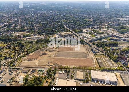 Luftbild, Gewerbepark Schalke an der Hochkampstraße, Baustelle Baugebiet und Gewerbeflächen, Schalke-Nord, Gelsenkirchen, Ruhrgebiet, Nordrhein-Westfalen, Deutschland ACHTUNGxMINDESTHONORARx60xEURO *** Luftansicht, Gewerbepark Schalke an der Hochkampstraße, Baustellenbaugebiet und Gewerbeflächen, Schalke Nord, Gelsenkirchen, Ruhrgebiet, Nordrhein-Westfalen, Deutschland ACHTUNGxMINDESTHONORARx60xEURO Stockfoto