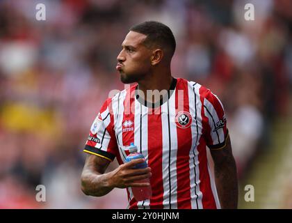 Sheffield, Großbritannien. September 2024. Vinícius Souza von Sheffield United während des Sky Bet Championship Matches in der Bramall Lane, Sheffield. Der Bildnachweis sollte lauten: Simon Bellis/Sportimage Credit: Sportimage Ltd/Alamy Live News Stockfoto