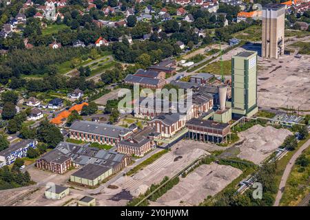 Luftbild, geplantes neues Quartier Wohnen und Arbeiten, ehemaliges DSK Bergwerk Lippe, Egonstraße, Zeche Westerholt, Hassel, Gelsenkirchen, Ruhrgebiet, Nordrhein-Westfalen, Deutschland ACHTUNGxMINDESTHONORARx60xEURO *** Luftaufnahme, geplantes neues Wohn- und Arbeitsviertel, ehemaliges DSK-Bergwerk Lippe, Egonstraße, Zeche Westerholt, Hassel, Gelsenkirchen, Ruhrgebiet, Nordrhein-Westfalen, Deutschland ACHTUNGxMINDESTHONORARx60xEURO Stockfoto