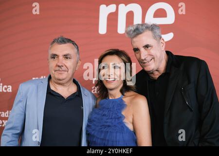 Madrid, Spanien. September 2024. Loquillo nimmt an der Präsentation der RNE-Saison 2024/2025 im Terraza de Ginkgo in Madrid Teil, 2. September 2024 Spanien (Foto: Oscar Gonzalez/SIPA USA) Credit: SIPA USA/Alamy Live News Stockfoto