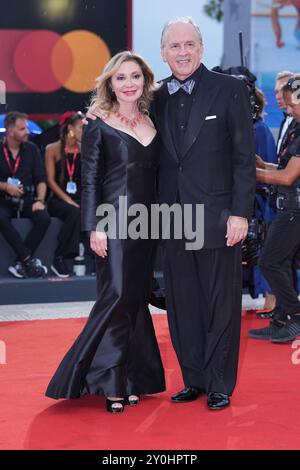 Venedig, Italien. September 2024. Silvia Damiani, Tomas Arana nimmt am 2. September 2024 in Venedig, Italien, am 81. Internationalen Filmfestival von Venedig Teil. (Foto: Gian Mattia D'Alberto/LaPresse) Credit: LaPresse/Alamy Live News Stockfoto