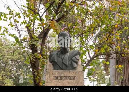 Kuba, Havanna, Büste, Monument von Simon Bolivar. 25. März 2016 Stockfoto