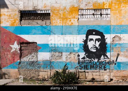 Kuba, Havanna. Straßenbild. Ernesto „Che“ Guevara. 6. April 2016 Stockfoto