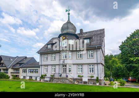 Goslar: Altes Rathaus im Weiler Hahnenklee-Bockswiese im Harz, Niedersachsen, Deutschland Stockfoto