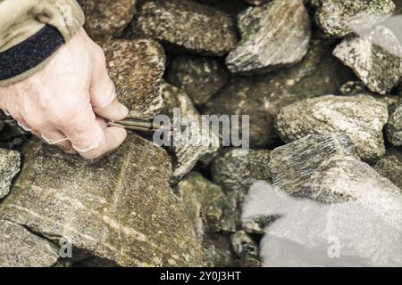 Viddal, mehr og Romsdal, Norwegen, wasserdichte Munition, Wasser, Stone, Europa Stockfoto