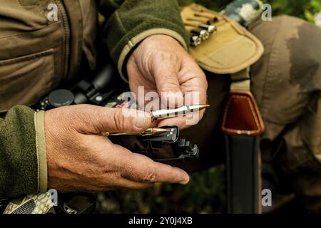 Viddal, More og Romsdal, Norwegen, Jagd, Munition, Magazin, Europa Stockfoto