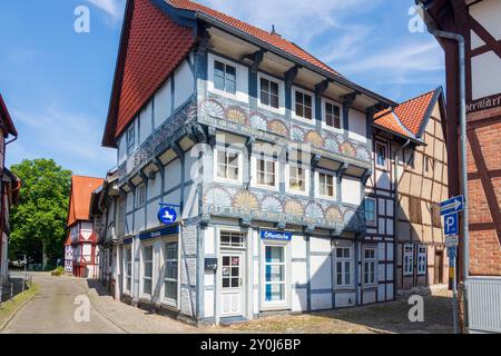 Schladen-Werla: Stadt Hornburg, Fachwerkhaus in Niedersachsen, Deutschland Stockfoto