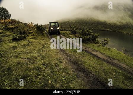 Viddal, More og Romsdal, Norwegen, Polaris Ranger Geländewagen, Europa Stockfoto