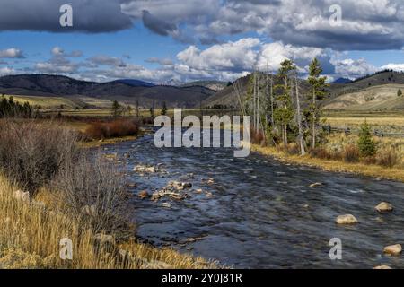 Der malerische Salmon River in der Nähe von Stanley, Idaho Stockfoto