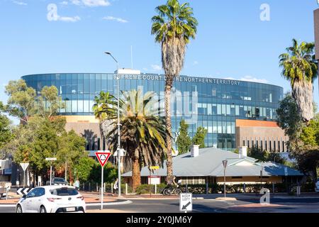 Ecke Hartley Street und Parsons Street, Alice Springs, Northern Territory, Australien Stockfoto