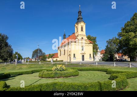 Kostel Nejsvětější Trojice, Dobříš, Středočeský kraj, Česká republika / Dreifaltigkeitskirche, Stadt Dobris, Mittelböhmische Region, Tschechische republik Stockfoto