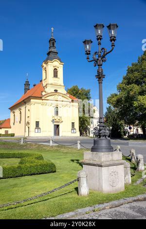 Kostel Nejsvětější Trojice, Dobříš, Středočeský kraj, Česká republika / Dreifaltigkeitskirche, Stadt Dobris, Mittelböhmische Region, Tschechische republik Stockfoto