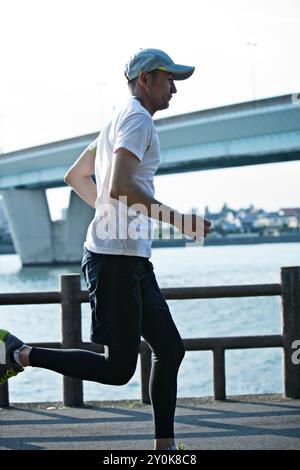 Mann läuft Stockfoto