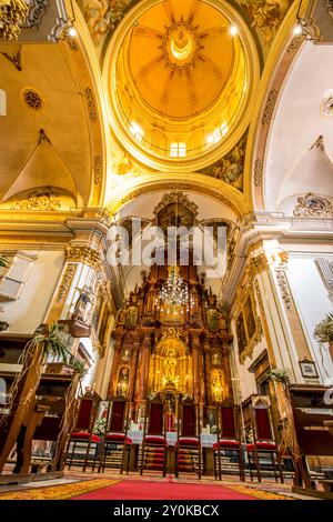 Iglesia de Santo Tomas y de San Felipe Neri (Kirche St. Thomas und St. Philipp Neri), Plaza de San Vicente Ferrer, Valencia, Spanien. Stockfoto