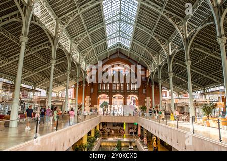 Mercat de Colon (Columbus Market), Valencia, Spanien. Stockfoto