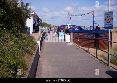 Admiral Bembow Pub am Meer in der Chapel St. Leonards Stockfoto