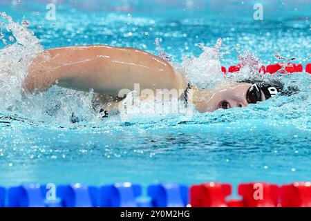 Nanterre, Frankreich. September 2024. NANTERRE, FRANKREICH – 3. SEPTEMBER: Lisette Bruinsma aus den Niederlanden tritt 2024 am 3. September 2024 in Nanterre in der 200 m langen Medley-Einzelrunde der Frauen an. (Foto von Patrick Goosen/BSR Agency) Credit: BSR Agency/Alamy Live News Stockfoto
