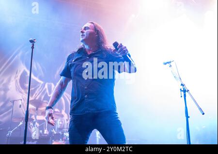 20. Juli 2024: Frank Beck tritt mit Gamma Ray beim Luppolo in Rock Festival in Cremona auf Stockfoto