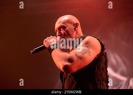 20. Juli 2024: Ralf Scheepers tritt mit Gamma Ray beim Luppolo in Rock Festival in Cremona auf Stockfoto