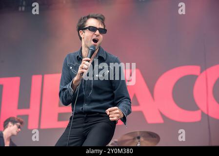 6. Juli 2024: Justin Hayward-Young tritt mit den Impfstoffen beim IDays Festival in Mailand auf Stockfoto