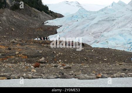 Argentinisches Patagonien: Der Perito Moreno-Gletscher bei El Calafate Stockfoto