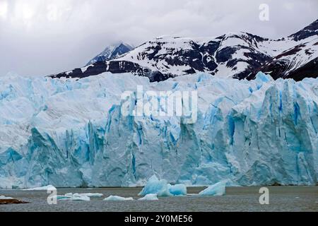 Argentinisches Patagonien: Der Perito Moreno-Gletscher bei El Calafate Stockfoto