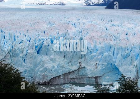 Argentinisches Patagonien: Der Perito Moreno-Gletscher bei El Calafate Stockfoto