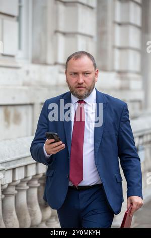 London, England, Großbritannien. September 2024. Ian Murray Abgeordneter - Secretary of State for Scotland gesehen Walking in Whitehall Credit: Richard Lincoln/Alamy Live News Stockfoto