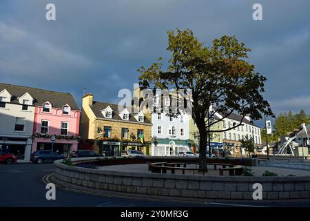 Der Diamant in Donegal Town, Irland. Stockfoto